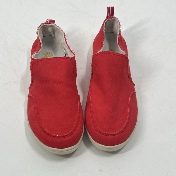 Vionic Malibu Beach Canvas Slip On Shoes Red Sz 8 Casual Travel - Picture 3 of 7